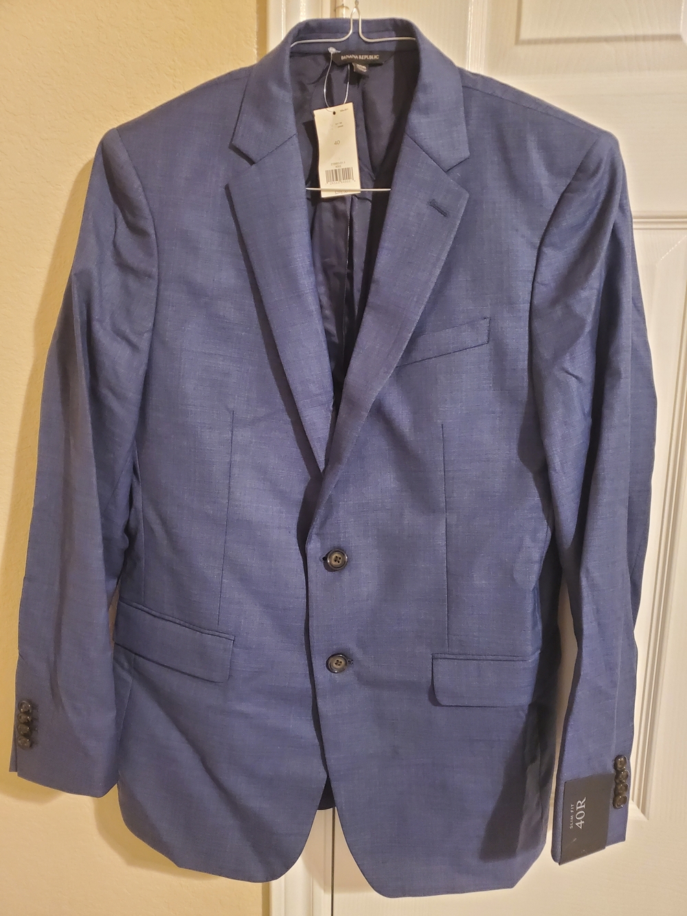 Banana Republic Blue Two-Button Men's Sport Coat